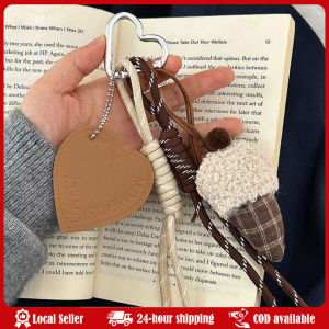 New Plaid Bear Plush Keychain Cake Ice Cream Creative Plush Pendant Braided Rope Keyring Cute Backpack Hanging Decoration Fashion Bag Charms Key Chain With Handmade Rope Bag Pendant Decoration Casual Cool Trendy Fashion Pendant