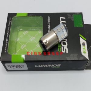 LUMINOS LAMPU LED STOP REM S25 JELLY 12 MATA STROBO KEDIP UNTUK MOTOR DAN MOBIL ORIGINAL