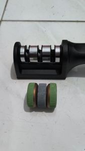 iCantiq 2Pcs Alat Asahan Pisau Stainless Steel Knife Sharpener Penajam Pengasah Pisau Gunting Murah