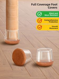 MONLEYTA | Thickened Silicone Chair Foot Pads Japanese Design Non-Slip Wear-Resistant Table Leg Caps Universal Corner Table Foot Protectors