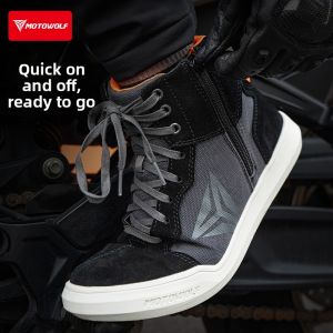 Motowolf | Leisure Breathable Protective Motorcycle Riding Boots