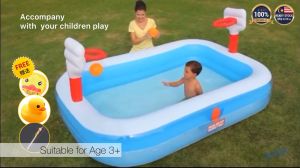 Bestway Basketball Inflatable Garden Swim Pool Toy Swiming Pool Kolam Renang Mainan Budak Kolam Mandi 54122