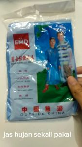 Jas Hujan Poncho Ponco Sekali Pakai MURAH BARU Disposable Emergency Rain Coat