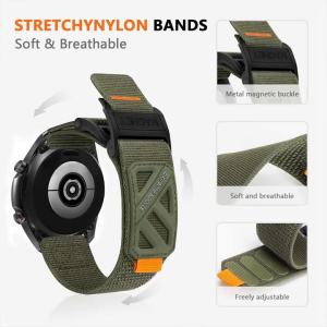 Magnetic Buckle Nylon Strap 20mm 22mm Universal Replacement Strap Sports Models Quick Release Outdoor Strap Accessories
