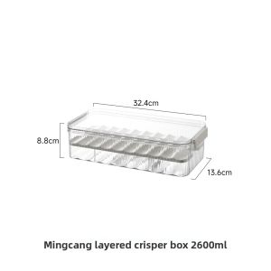 FaSoLa | Food Grade Freezer Safe Fruit Layered Preservation Transparent Storage Box