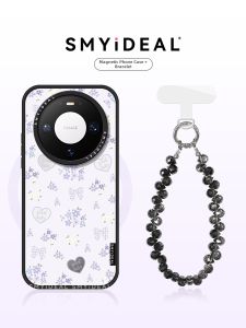 Smyideal | Magnetic Phone Case Purple Heart Flower Design