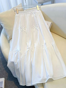 Slimming High Waist A-Line Mini Skirt for Women Summer Korean Style Casual Polyester Fiber Elastic Waist Skirt