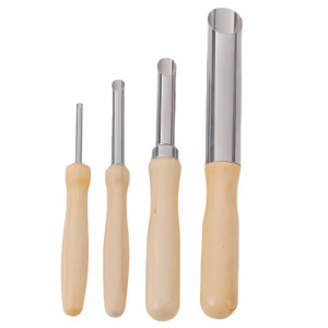 Bộ 4 Dao Cắt Lỗ Tròn Bằng Gỗ Nguyên Khối Dùng Cho Điêu Khắc Đất Sét Dụng Cụ Điêu Khắc Phù Hợp Cho Cả Nam Và Nữ Người Lớn Làm Đồ Gốm Và Đồ Sứ