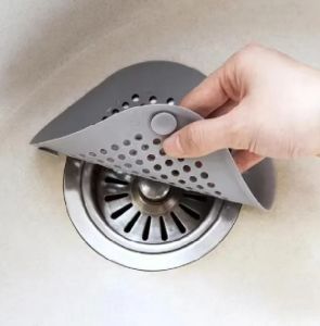 K.Silicone suction cup floor drain cover Kitchen sink floor drain cover Bathroom sewer floor drain cover 1pcs