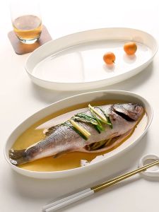 Porcelain Luxurious Deep Fish Plate