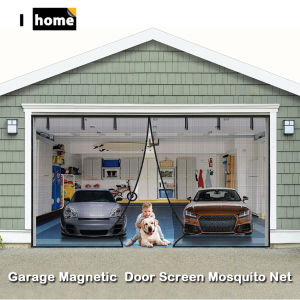 Cửa nhà để xe Màn hình kích thước lớn rèm treo cửa sổ Rèm từ tính chống muỗi côn trùng từ cửa nhà để xe rèm cửa đục lỗ đầy đủ đường may viền sợi thủy tinh màn hình nhà để xe