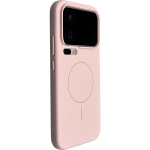 MENGKE.CASE | Muted Pink Morandi Liquid Silicone Magnetic Anti-fall Phone Case for Xiaomi 17promax
