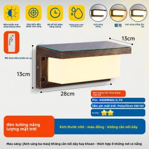 HAOJUNJIA | Đèn Tường Siêu Sáng Cảm ứng Thông Minh Sử dụng Năng lượng Mặt Trời