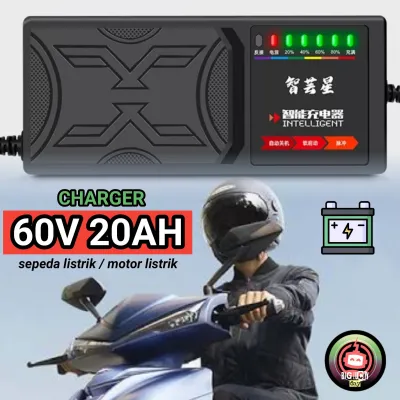 charger 60v 20ah motor listrik sepeda listrik universal molis selis 60volt sparepart kendaraan listrik