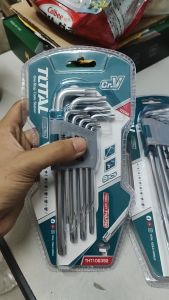 [100% ORIGINAL] TOTAL HEAVY DUTY TORX KEY WRENCH SET / ALLENKEY SET - 9PCS (THT-106392)
