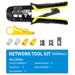 RJ45 Crimper RJ11 RJ45 Crimping Tool Ethernet Network LAN Cable Crimper Cutter Stripper Plier for 6P 8P RJ11 RJ12 RJ45