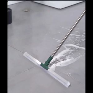 [SG SELLER] 50CM Magic Silicone Broom Mop Double Scrap Floor Bathroom Window Mirror Dry And Wet