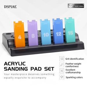 DSPIAE PT-SP Acrylic Sanding Sponge Set for GK Gundam DIY Military Model Combo Arc Grinding Polishing Sandpaper Model Making Tool Kit Sanding Paper with Built-in Identification