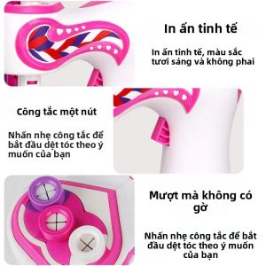 Trẻ Em Mini 3 Dây Bện Tóc Điện Máy Hoàn Toàn Tự Động Chất Liệu ABS Dụng Cụ Làm Tóc 25*16.5*11CM