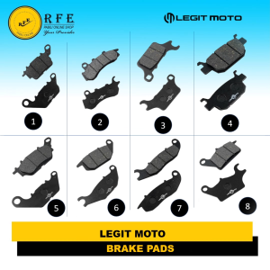 LEGITMOTO HEAVY DUTY ALLOY BRAKE PAD SET FOR NMAX MIO 125 AEROX MIO SPORTY ADV PCX CLICK R150 SHOGUN