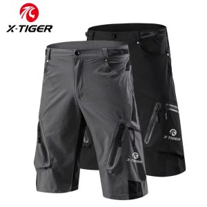 X-TIGER Mountain Bike Shorts Multi-Pockects Breathable Loose MTB Racing Motocross Cycling Pants Outdoor Waterproof Sports Pants