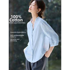MOHANYIMEI | Summer New Fashionable Casual Shirt Thin