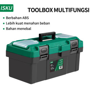 ISKU Tool box toolkit besar 14 15 17 18 19 20 inch toolbox besi tahan karat/bok tempat alat kotak perkakas ukuran bengkel jumbo