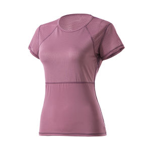 เสื้อยืดกีฬาผู้หญิงแห้งเร็วแขนสั้นยาวชุดฟิตเนสหญิงลำลองตาข่ายระบายอากาศวิ่งเสื้อยืดโยคะขนาดใหญ่คอกลม