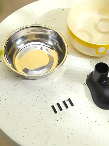 MeowMart Creative Stainless Steel Cat Food Bowl High Leg Detachable Dual Use Dog Bowl Bekas Makanan Kucing 狗碗