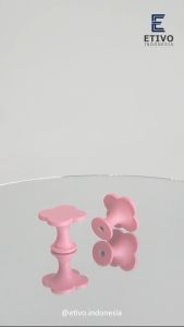 Etivo K03 Clover Cabinet Door Knob Handle Flower | Tarikan Pintu Kenop Laci Lemari Anak Bunga