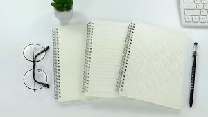 (80 Lembar) Buku Tulis Spiral Notebook Catatan B5/A5/A6 Cover Transparan STY7015