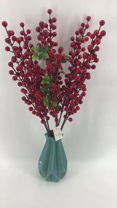 Tanaman Palsu Bunga Buah Holly Merah Artificial Dekorasi Imlek Dekorasi Chinese New year BG41