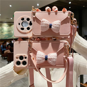 Korean Summer Pink Butterfly Knot Phone Case Vivox200Pro X100 Protective Cover X90 Anti-Fall X80 Crossbody Y78 Creative Silicone S30