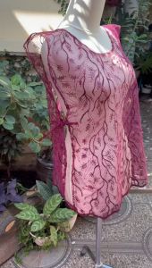Vest tille atasan dobelan dress wedding pesta dan gamis