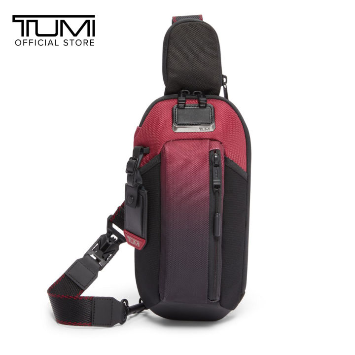 TUMI ALPHA BRAVO กระเป๋าคาดอก ESPORTS PRO SLING ลายสีแดง | Lazada.co.th