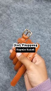 Belt Wanita PU05 Kulit Polyurethane Kotak Aksesoris Fashion Modis Kekinian Berkualitas Tinggi