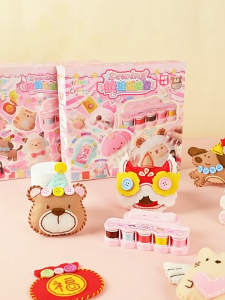 Kids Sewing Kit Fun and Educational Fairytale Craft Set Sew Your Own Felt Animals Craft Kit Adorable Animal Plush Sewing Craft Kit DIY Cute Bear Owl Cat Dog Keychain Gift Making