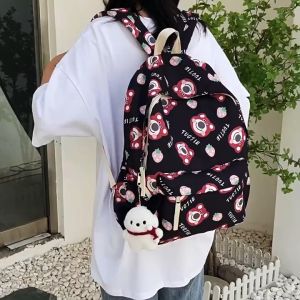 Ba Lô Đa Năng Chống Thấm Nước Sức Chứa Lớn In Họa Tiết Dâu Tây / Gấu Thời Trang Cho NỮ