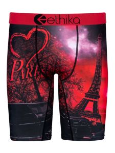 Ethika Shark Pattern Ice Silk Quick Dry Mens Boxer Shorts Lucky Year Gift for Boys mid Waist Sport Style Printed Youth Underwear