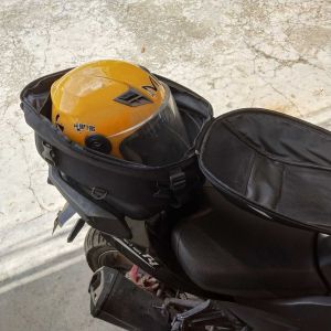 Motorcycle Helmet Bag Cycling Backpack Off-road Bike Rear Seat Bag Tail Bag Large Capacity Full Helmet Bag