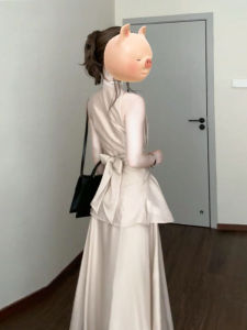 Korean Style Fashionable V-Neck Top And Skirt Set Short Sleeve Comfortable Cotton Two-Piece Suit for Women Autumn Season