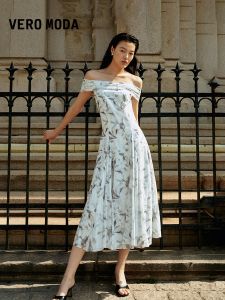 Vero Moda | Summer New Halter A-Line Elegant Print Dress