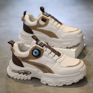 Autumn New Mens Versatile High-Top Trendy Thick-Soled Running Shoes Casual Fashion Sneakers Suitable for Outdoor Sports