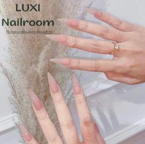 Nailbox - Móng Úp Thiết Kế Thủ Công Mẫu Sơn Thạch Trơn Màu A-16. Luxi Nailroom