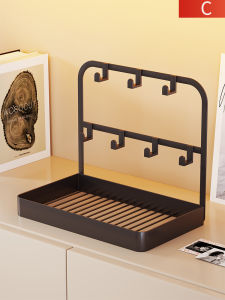 Entryway Desktop Storage Box Iron Material Nordic Minimalist Style Universal Space Key Mask Jewelry Decorative Items Rack