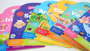 Montessori Educational Toy Scene Bubble Sticker Book Multi-Scene Cute Cartoon 3D Bubble Toy Book
