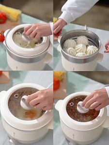 [China Plug Without Adapter] Bear | Multi-functional Electric Cooker with Steaming and Stove Functions