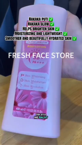 Glutathione Niacinamide Body Whitening 3X Skin Whitening Lotion with Arbutin Brightening Skin Revitalizing Skin Long Lasting Scent SPF50 PA+++ Body Lotion 400ML