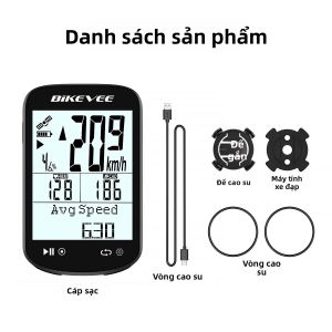 Máy Tính Xe Đạp GPS Không Dây 2.6 IPX7 Chống Nước Bluetooth ANT+ Đồng Hồ Đo Tốc Độ Xe Đạp Với Ứng Dụng Link-S Để Theo Dõi Xe Đạp