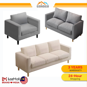 CONOCO Fabric Sofa Tofu Block Living Room Fabric Module Combination Sofa Modern Cream Normcore Style Pixel Sofa